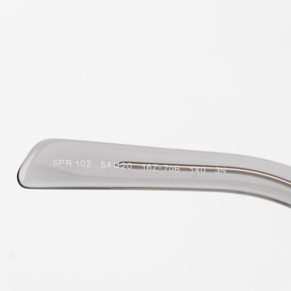 NEW Prada PR10ZSF 16Z70B Transparent Asphalt Dark Grey Square Unisex Sunglasses - Picture 9 of 11